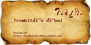 Trombitás Ábel névjegykártya